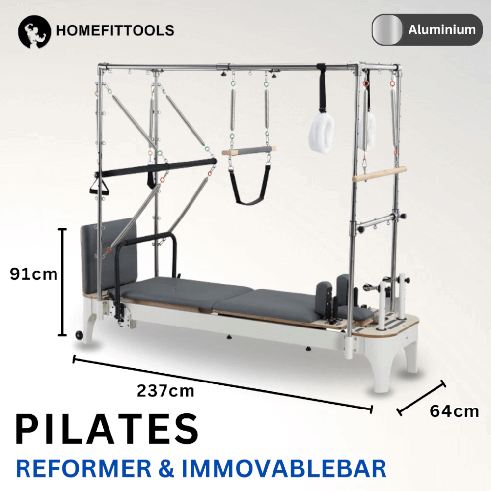 เครื่องพิลาทิส คาดิแลค HOMEFITTOOLS PILATES REFORMER & CADILLAC อลูมิเนียม_2